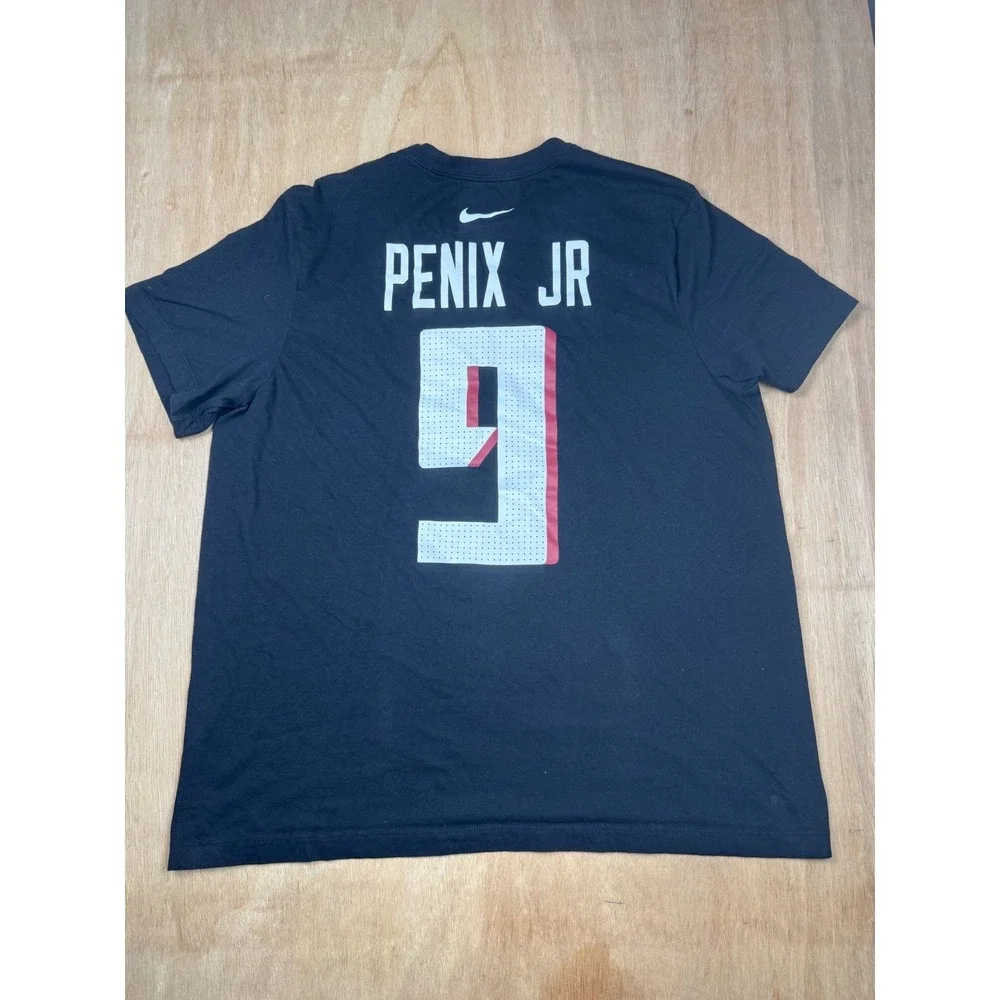 Nike Atlanta Falcons Penix Jr 9 Black T Shirt Mens Size XL